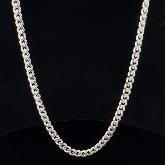 5mm Solid .925 Sterling Silver Flat Cuban Link Curb Chain Necklace